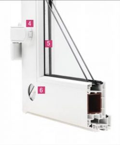 Vinyl Swing Door Corner Cut Exterior